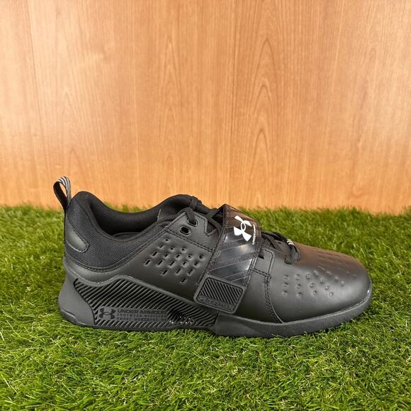 Under Armour Reign Lifter Black White Weightlifting Shoes 3028028-001 Mens Sz 10 main image 7